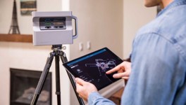 Image showing the user's home being scanned by the matterport cameras